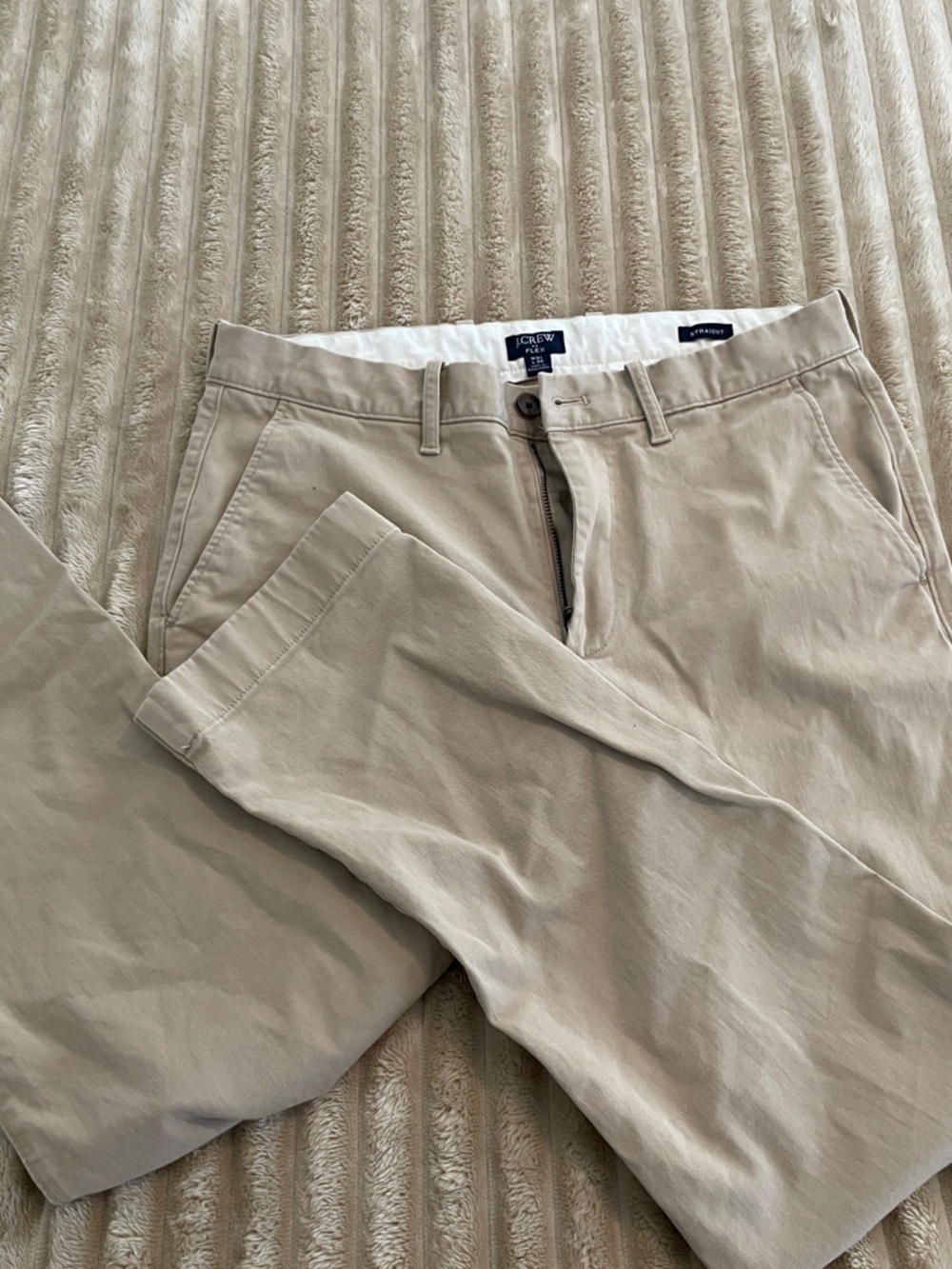 J. Crew Men's Light Khaki Chino Pants